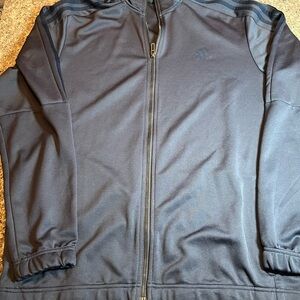 Adidas Men’s Zip Up Pullover Blue Mens Size Large
